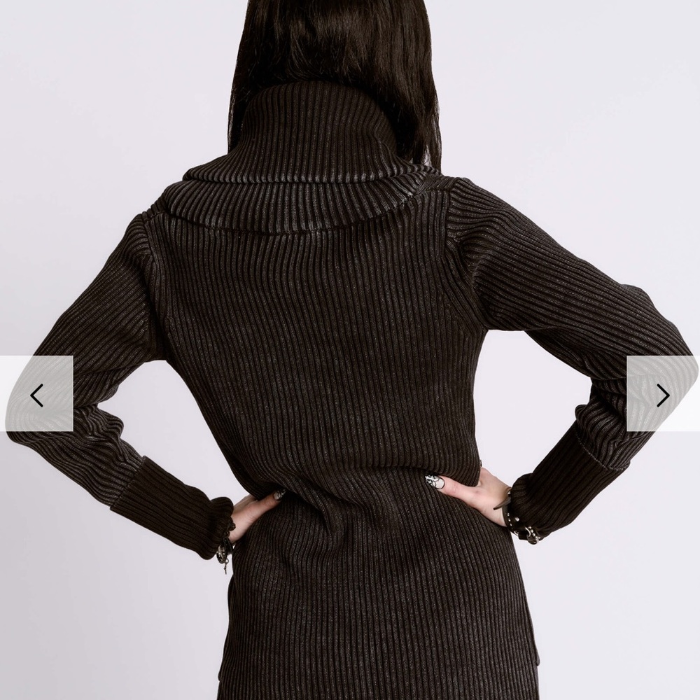 Midnight Hour Distressed Rib Cardigan - Picture 4 of 14